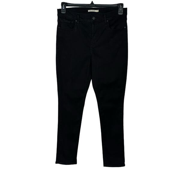 Levi’s 311 SZ 31 Shaping Skinny Jeans Stretch Mid-Rise Zip-Fly Black Womens - Picture 1 of 9